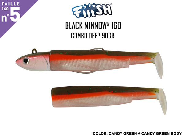 Double Combo Shore Fiiish Black Minnow 90 - Leurre de la pêche Double Combo Shore Fiiish Black Minnow 90 - Leurre de la pêche
